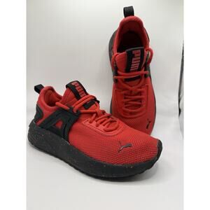 Puma Shoes Youth 5 Future Knit Sneakers Red Round Toe Logo Athletic‎ 39548-701